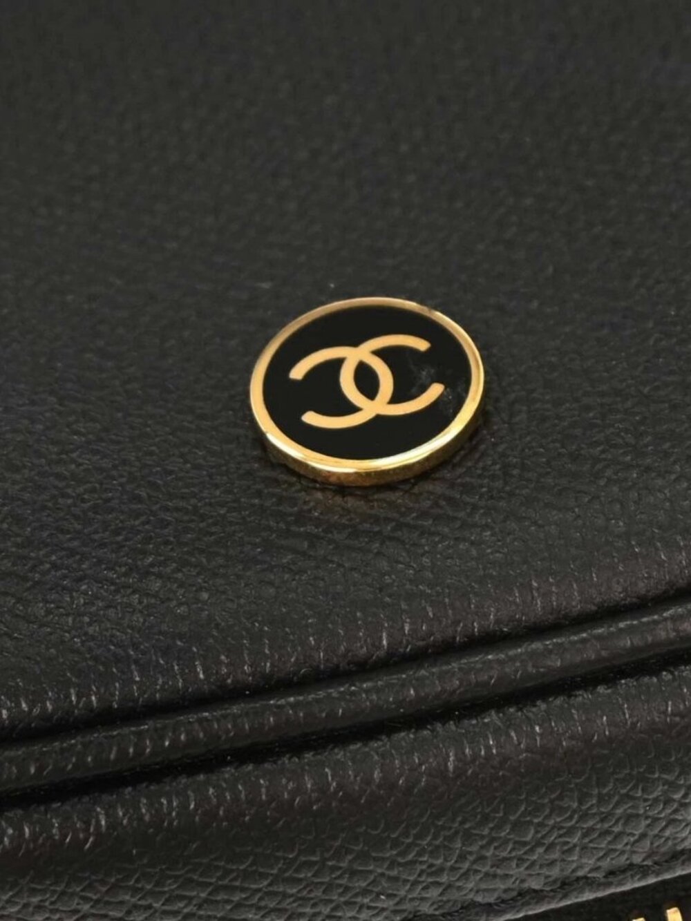 Chanel Black Leather Coco Button Multi Pouch 177915 - Picture 9 of 15